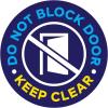 imageExcelMark Do Not Block Door Floor Decal Attention DO NOT Block Door 15quotDO NOT BLOCK DOOR KEEP CLEAR 1