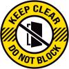 KEEP CLEAR DO NOT BLOCK