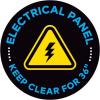 imageExcelMark Do Not Block Electrical Panel Floor Decal DO NOT Block Electrical Panel 11quotELECTRICAL PANEL KEEP CLEAR 1