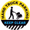 imageExcelMark Hand Truck Floor Decal Hand Truck Parking Area 11quotHAND TRUCK PARKIGN KEEP CLEAR