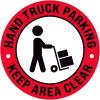 HAND TRUCK PARKING KEEP AREA CLEAR