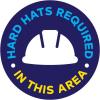 imageExcelMark Hard Hats Required Floor Decal Notice Hard Hats Required 15quotHard Hats Required in This Area 1