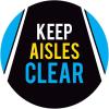 imageExcelMark Keep Aisles Clear Floor Decal Keep AISLES Clear 3 11quotKeep Aisles Clear 1