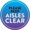 imageExcelMark Keep Aisles Clear Floor Decal Keep AISLES Clear 3 11quotPLEASE KEEP AISLES CLEAR