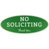 imageExcelMark No Soliciting Sign for House or Business  Durable IndoorOutdoor Sign  Easily Attach to Front Door  UV and Weather Resistant Extra Large  45quotx 11quot Green with White Letters