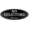 imageExcelMark No Soliciting Sign for House or Business  Durable IndoorOutdoor Sign  Easily Attach to Front Door  UV and Weather Resistant Extra Large  45quotx 11quot Black with White Letters