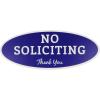 imageExcelMark No Soliciting Sign for House or Business  Durable IndoorOutdoor Sign  Easily Attach to Front Door  UV and Weather Resistant Large  36quotx 9quot Red with White LettersBlueWhite