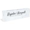 imageExcelMark Premium Clear Acrylic Glass Block Unique Designed Name Plates for Your Desk  8quotx25quot  OrchidsMarble Clear