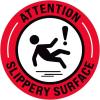 imageExcelMark Slippery Surface Floor Decal Slippery Surface 15quotATTENTION SLIPPERY SURFACE
