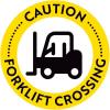 Caution Forklift Crossing