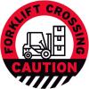 Forklift Crossing Caution