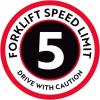 imageForklift Floor Decal Forklift Speed Limit Drive with Caution 11quotForklift Speed Limit Drive With Caution