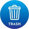 imageGarbage Floor Decal Trash CAN 2 11quotTrash