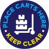 Place Carts Here Keep Clear 1