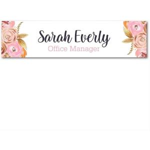 imageExcelMark 2 X 8 Floral Designer Name Plate Style 7Style 7