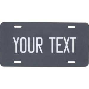 imageExcelMark Custom License Plate for Front of Car  Personalized Car Tags  6quotx 12quotUniversal Fit RedCharcoal