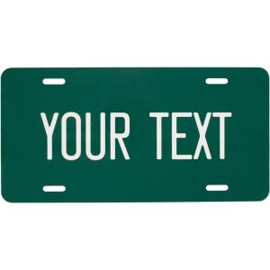 imageExcelMark Custom License Plate for Front of Car  Personalized Car Tags  6quotx 12quotUniversal Fit RedForest Green
