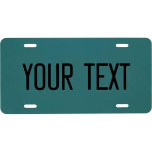 imageExcelMark Custom License Plate for Front of Car  Personalized Car Tags  6quotx 12quotUniversal Fit RedTeal