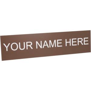 imageExcelMark Custom Name Plate for Door Office Wall Personalized With Your Text 2quotx 8quot1 Line BlackBrown