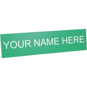 imageExcelMark Custom Name Plate for Door Office Wall Personalized With Your Text 2quotx 8quot1 Line BlackLight Green