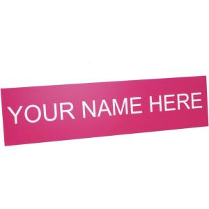 imageExcelMark Custom Name Plate for Door Office Wall Personalized With Your Text 2quotx 8quot1 Line BlackPink