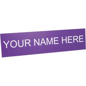 imageExcelMark Custom Name Plate for Door Office Wall Personalized With Your Text 2quotx 8quot1 Line BlackPurple