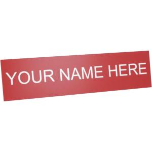 imageExcelMark Custom Name Plate for Door Office Wall Personalized With Your Text 2quotx 8quot1 Line BlackRed