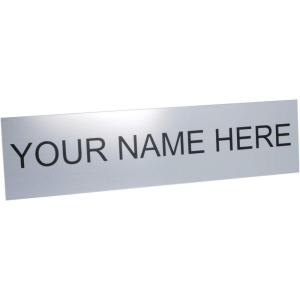 imageExcelMark Custom Name Plate for Door Office Wall Personalized With Your Text 2quotx 8quot1 Line BlackSilver