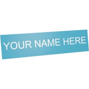 imageExcelMark Custom Name Plate for Door Office Wall Personalized With Your Text 2quotx 8quot1 Line BlackTurquoise