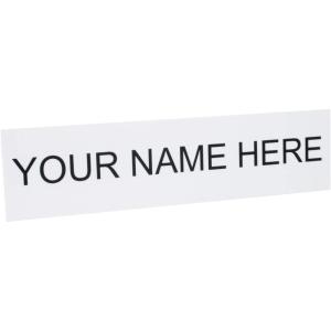 imageExcelMark Custom Name Plate for Door Office Wall Personalized With Your Text 2quotx 8quot1 Line BlackWhite