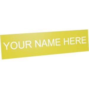 imageExcelMark Custom Name Plate for Door Office Wall Personalized With Your Text 2quotx 8quot1 Line BlackYellow