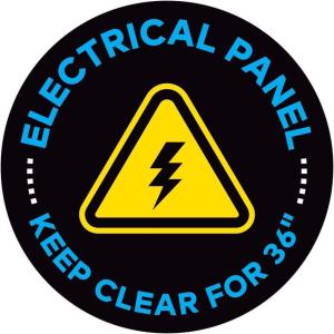 imageExcelMark Do Not Block Electrical Panel Floor Decal DO NOT Block Electrical Panel 11quotELECTRICAL PANEL KEEP CLEAR 1