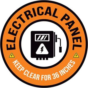 imageExcelMark Do Not Block Electrical Panel Floor Decal DO NOT Block Electrical Panel 11quotELECTRICAL PANEL KEEP CLEAR 2