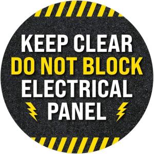 imageExcelMark Do Not Block Electrical Panel Floor Decal DO NOT Block Electrical Panel 11quotKEEP CLEAR DO NOT BLOCK ELECTRICAL PANEL