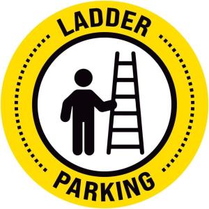 imageExcelMark Ladder Parking Floor Decal Ladder Parking Keep Clear 3 15quotLadder Parking 1