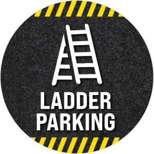 imageExcelMark Ladder Parking Floor Decal Ladder Parking Keep Clear 3 15quotLadder Parking 2