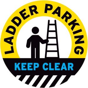 imageExcelMark Ladder Parking Floor Decal Ladder Parking Keep Clear 3 15quotLadder Parking Keep Clear 3