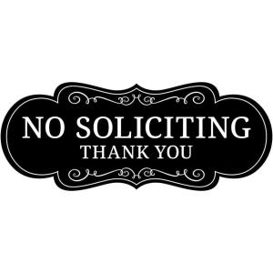 imageExcelMark No Soliciting Sign for House or Business  36quot x 9quot