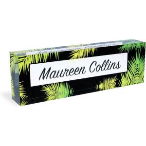 imageExcelMark Personalized Name Plate  Premium Acrylic  8quot x 25quot  Tropical Style 5Style 3