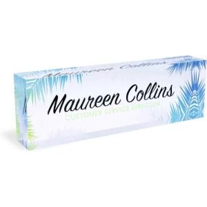imageExcelMark Personalized Name Plate  Premium Acrylic  8quot x 25quot  Tropical Style 5Style 4