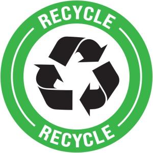 imageExcelMark Recycle Floor Decal 11quot Please Recycle HereRecycle 1