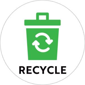 imageExcelMark Recycle Floor Decal 11quot Please Recycle HereRecycle 4
