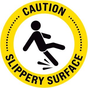 imageExcelMark Slippery Surface Floor Decal Slippery Surface 15quotCaution Slippery Surface 1