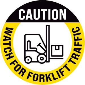 imageForklift Floor Decal Forklift Speed Limit Drive with Caution 11quotCaution Watch for Forklift Traffic