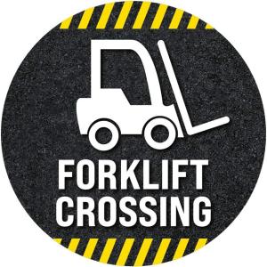 imageForklift Floor Decal Forklift Speed Limit Drive with Caution 11quotForklift Crossing