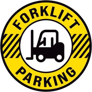 imageForklift Floor Decal Forklift Speed Limit Drive with Caution 11quotForklift Parking 1