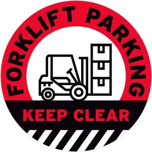 imageForklift Floor Decal Forklift Speed Limit Drive with Caution 11quotForklift Parking Keep Clear