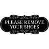 imageExcelMark Please Remove Your Shoes Sign  36quot x 9quot