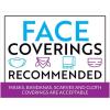imageFace Coverings Recommended Sign 5quotx 7quot85 x 11