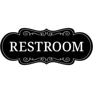 imageExcelMark Designer Restroom Sign  36quot x 9quot